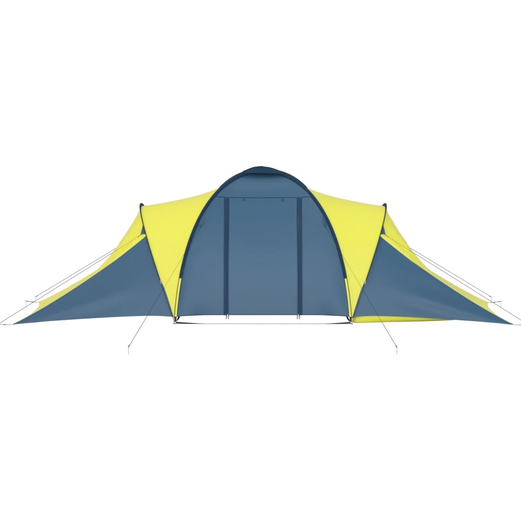 vidaXL Camping Tent 6 Persons Blue and Yellow, Goodies N Stuff