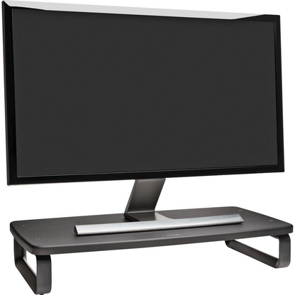 Kensington SmartFit Extra Wide Monitor Stand - Up to 27" Screen Support - 39 lb Load Capacity - Flat Panel Display Type Supported - 2" Height x 24" Width x 11.8" Depth - Black - Sturdy, Goodies N Stuff