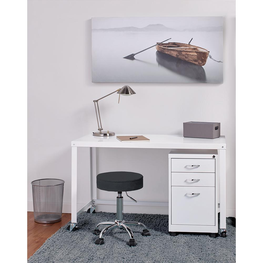 Lorell SOHO Personal Mobile Desk - Rectangle Top - 48" Table Top Width x 23" Table Top Depth - 29.50" HeightAssembly Required - White - 1 Each, Goodies N Stuff