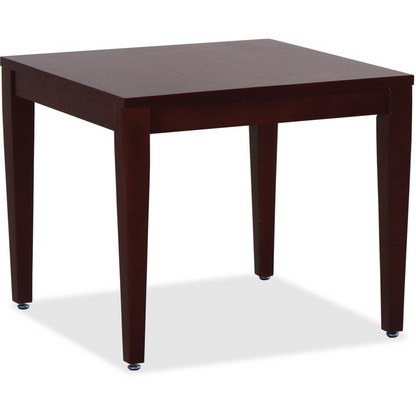 Lorell Solid Wood Corner Table - Square Top - Four Leg Base - 4 Legs - 23.60" Table Top Length x 23.60" Table Top Width - 20" Height x 23.63" Width x 23.63" Depth - Assembly Required - 1 Each, Goodies N Stuff