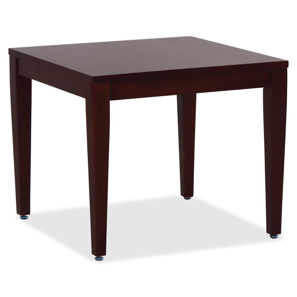 Lorell Solid Wood Corner Table - Square Top - Four Leg Base - 4 Legs - 23.60" Table Top Length x 23.60" Table Top Width - 20" Height x 23.63" Width x 23.63" Depth - Assembly Required - 1 Each, Goodies N Stuff