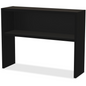 Lorell Fortress Modular Series Stack-on Hutch - 48" - Material: Steel - Finish: Black - Grommet, Cord Management, Goodies N Stuff