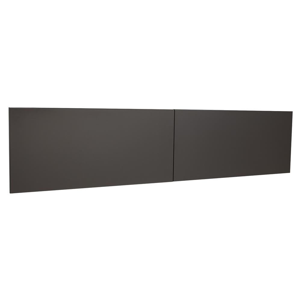 Lorell Fortress Modular Series Stack-On Hutch Door Kit - 72" Width - Lockable, Reinforced - Steel - Charcoal