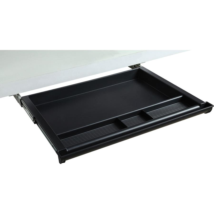 Lorell Laminate Desk 4-compartment Drawer - 20.5" x 16" - Storage, Storage, Storage, Storage Drawer(s) - Material: Acrylonitrile Butadiene Styrene (ABS), Goodies N Stuff