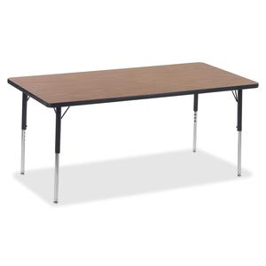 Lorell Classroom Activity Tabletop - High Pressure Laminate (HPL) Rectangle, Medium Oak Top - 30" Table Top Width x 60" Table Top Depth x 1.13" Table Top Thickness - Assembly Required - 1 Each, Goodies N Stuff
