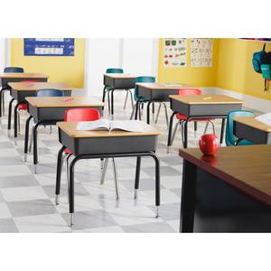 Lorell Classroom Activity Tabletop - High Pressure Laminate (HPL) Rectangle, Medium Oak Top - 30" Table Top Width x 60" Table Top Depth x 1.13" Table Top Thickness - Assembly Required - 1 Each, Goodies N Stuff