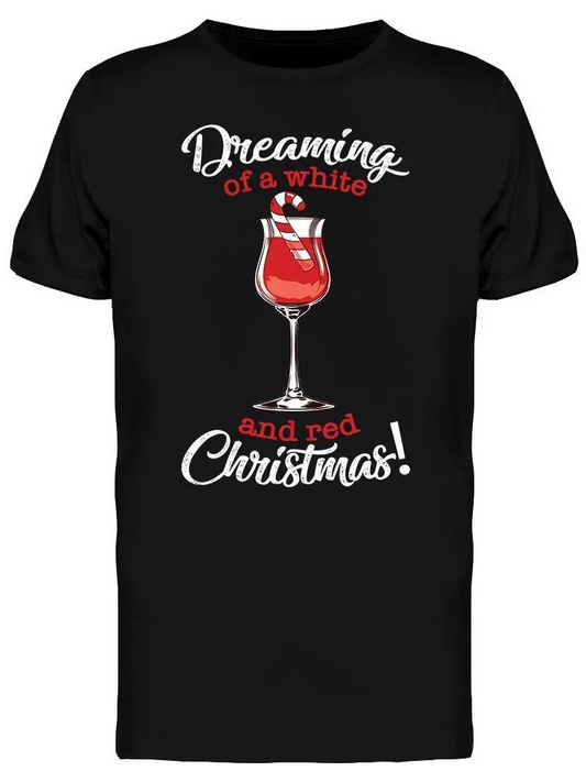 Dreaming Of A White And Red Xmas Men's T-shirt, Goodies N Stuff