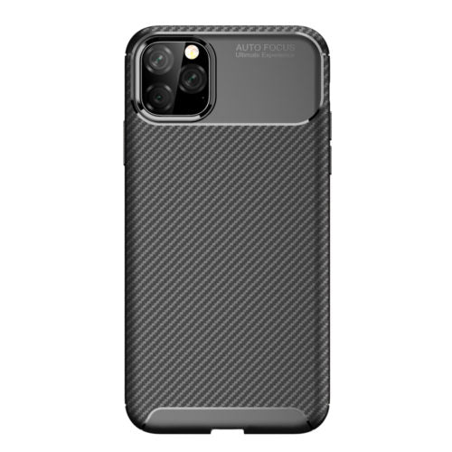 Carbon Fibre TPU Black Case - For iPhone 11 Pro, Goodies N Stuff