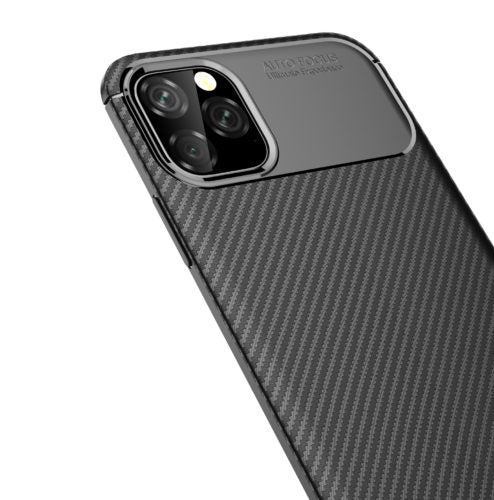 Carbon Fibre TPU Black Case - For iPhone 11 Pro, Goodies N Stuff