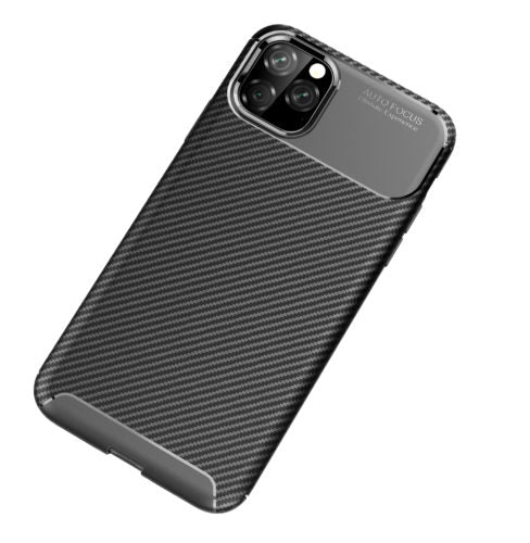 Carbon Fibre TPU Black Case - For iPhone 11 Pro, Goodies N Stuff