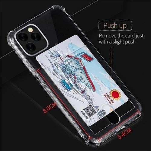 Soft TPU Clear Case With Card Slot - For iPhone 11 Pro, Goodies N Stuff