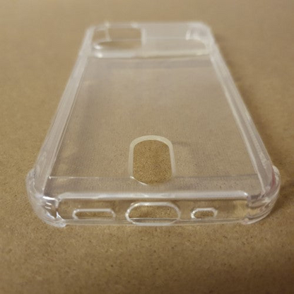 Soft TPU Clear Case With Card Slot - For iPhone 12 Mini, Goodies N Stuff