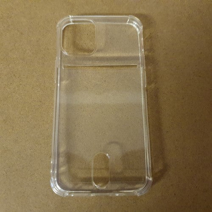 Soft TPU Clear Case With Card Slot - For iPhone 12 Mini, Goodies N Stuff