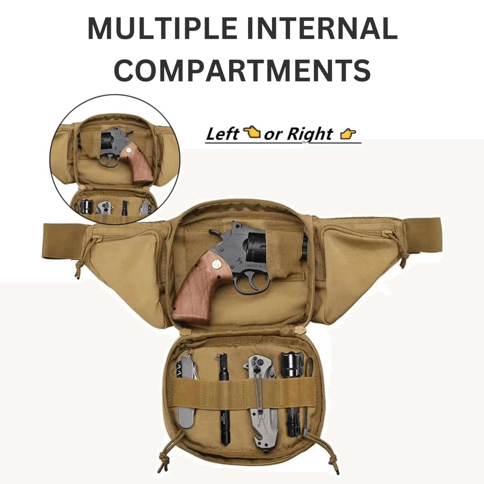 Tactical Waist Bag & MOLLE EDC Pouch for Outdoor Activities - Lightweight and Versatile, Goodies N Stuff