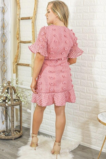 Dream Land Wrap Dress Dusty Pink - Stylish and Versatile Wrap Dress for Women, Goodies N Stuff