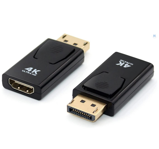 4K DisplayPort to HDMI Adapter;  Sorthol Uni-Directional Display Port DP to HDMI Adapter Male to Female Gold Plated, Goodies N Stuff