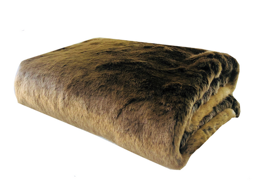 Tissavel Volga Rabbit Faux Fur Handmade Luxury Throw, Goodies N Stuff