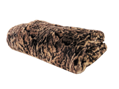 Jungle Cat Faux Fur Luxury Throw, Goodies N Stuff