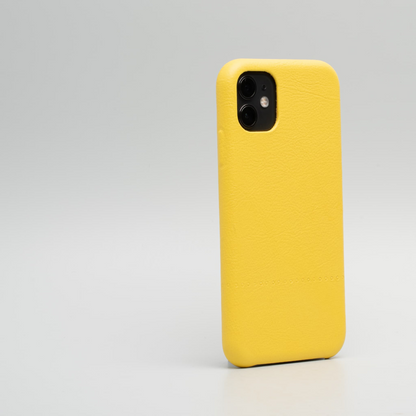 iPhone 11 Yellow leather case - Drops, Goodies N Stuff
