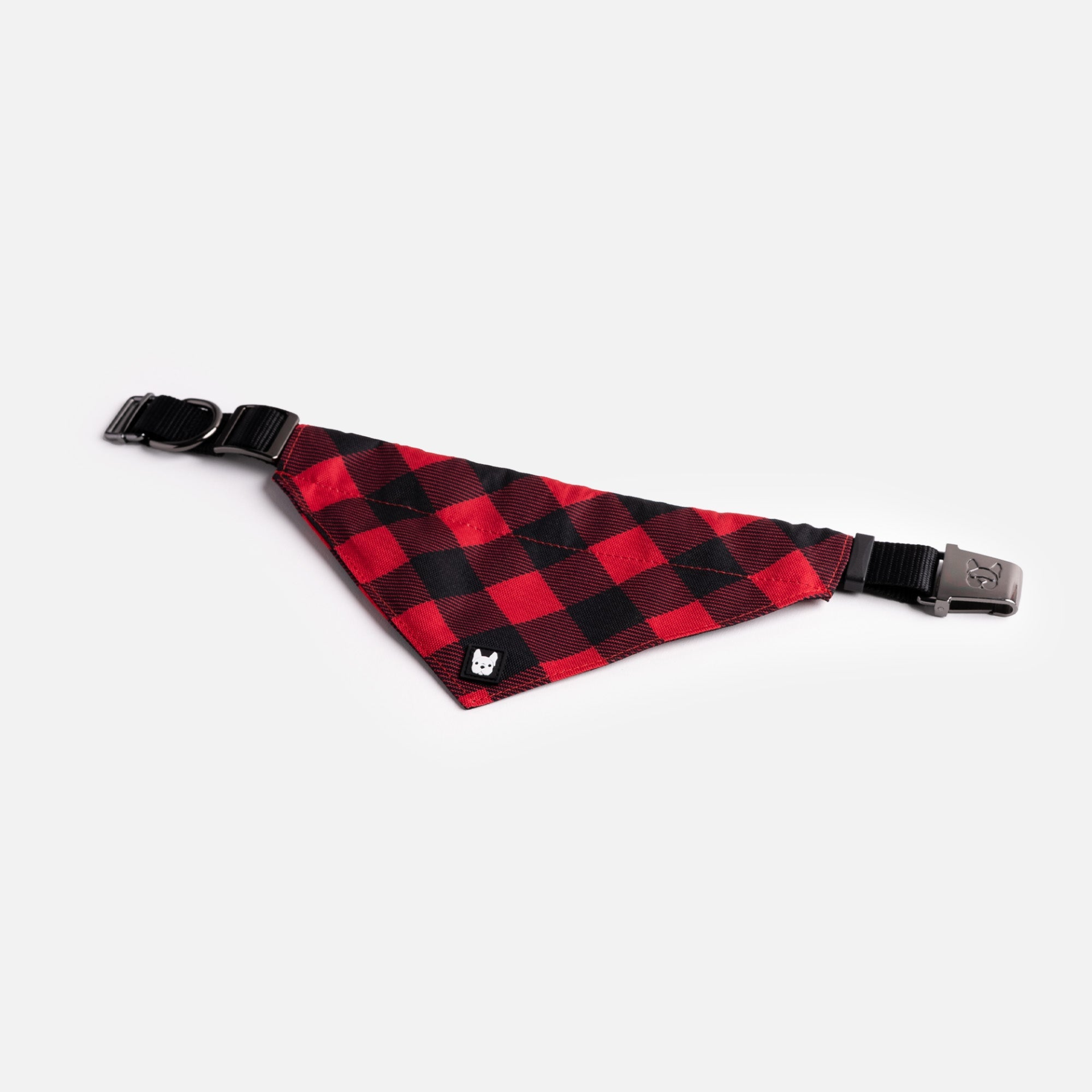 Poplin Bandana Dog Collar - Red Plaid, Goodies N Stuff