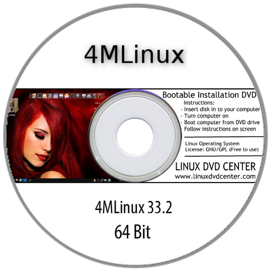 4MLinux 33.2 (64Bit) - Bootable Linux Installation DVD, Goodies N Stuff