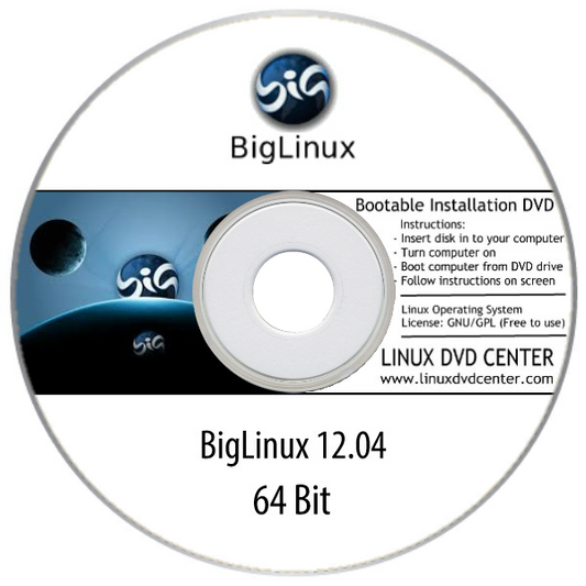 BigLinux 12.04 (64Bit) - Bootable Linux Installation DVD, Goodies N Stuff