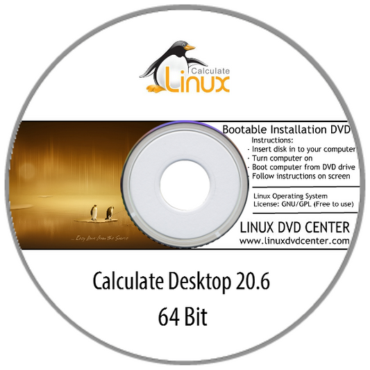 Calculate Linux 20.6 (64Bit) - Bootable Linux Installation DVD, Goodies N Stuff