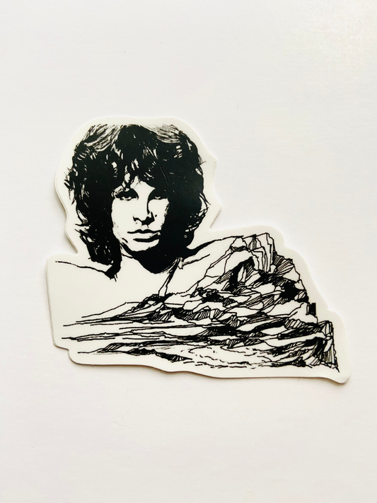 Mountain Portrait Sticker - Jim Morrison, Goodies N Stuff