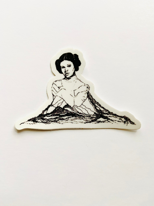 Mountain Portrait Sticker - Princess Leia, Goodies N Stuff