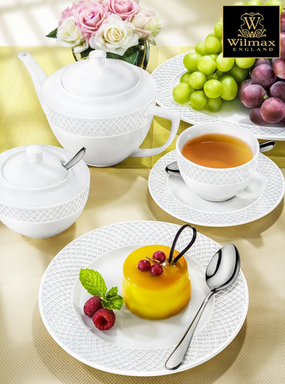 White 6 Oz Cappuccino Cup & 5.5" inch Saucer Set Of 6 - Perfect for Everyday Use, Goodies N Stuff