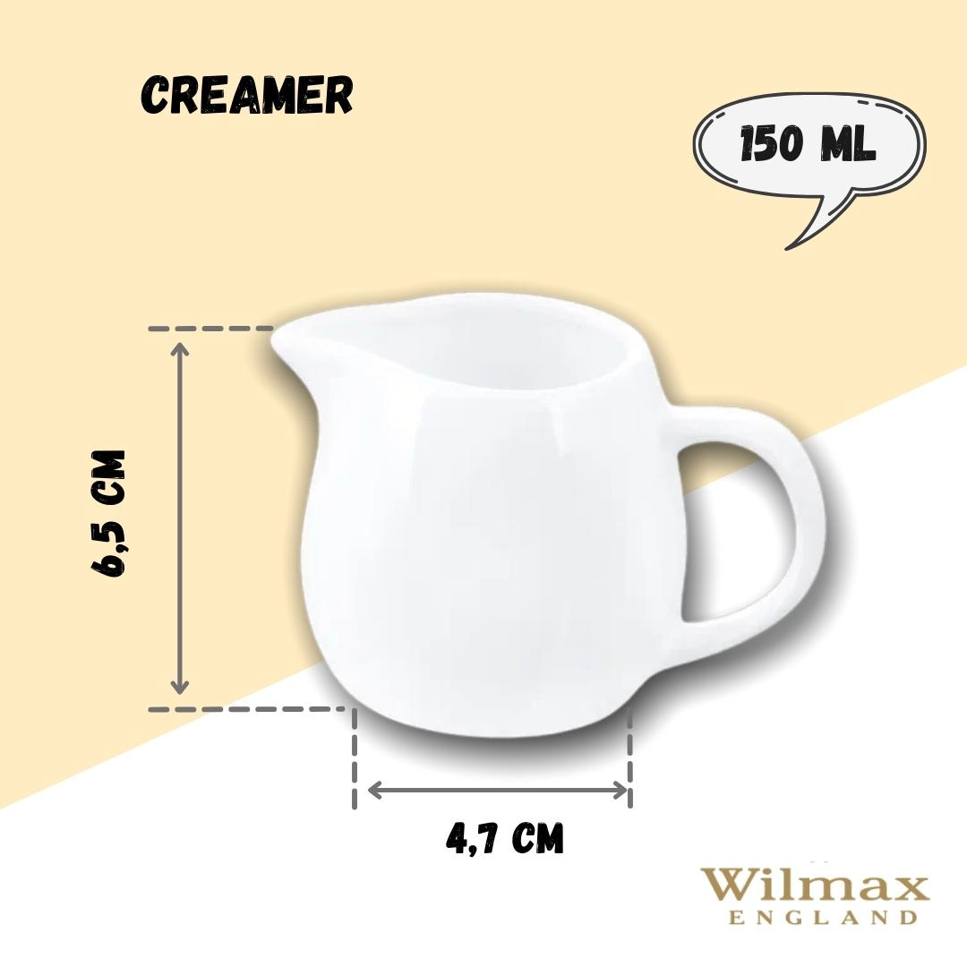 White Creamer 5 Oz | 150 Ml - High-Quality Porcelain Creamer Set, Goodies N Stuff