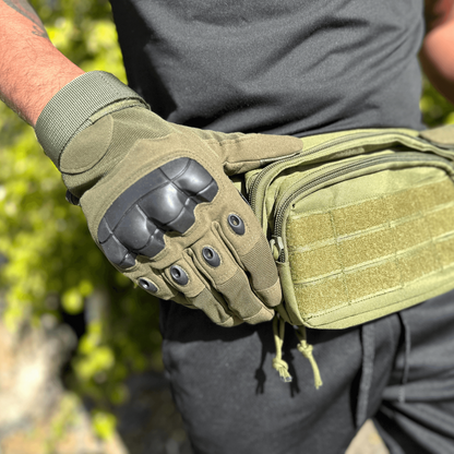 Tactical Military Airsoft Gloves for Outdoor Sports, Paintball, and Motorcycling with Touchscreen Fingertip Capability, Goodies N Stuff