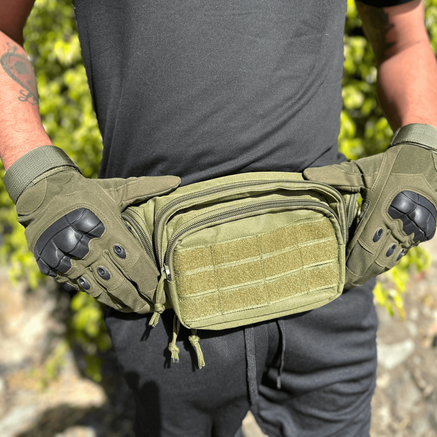 Tactical Military Airsoft Gloves for Outdoor Sports, Paintball, and Motorcycling with Touchscreen Fingertip Capability, Goodies N Stuff