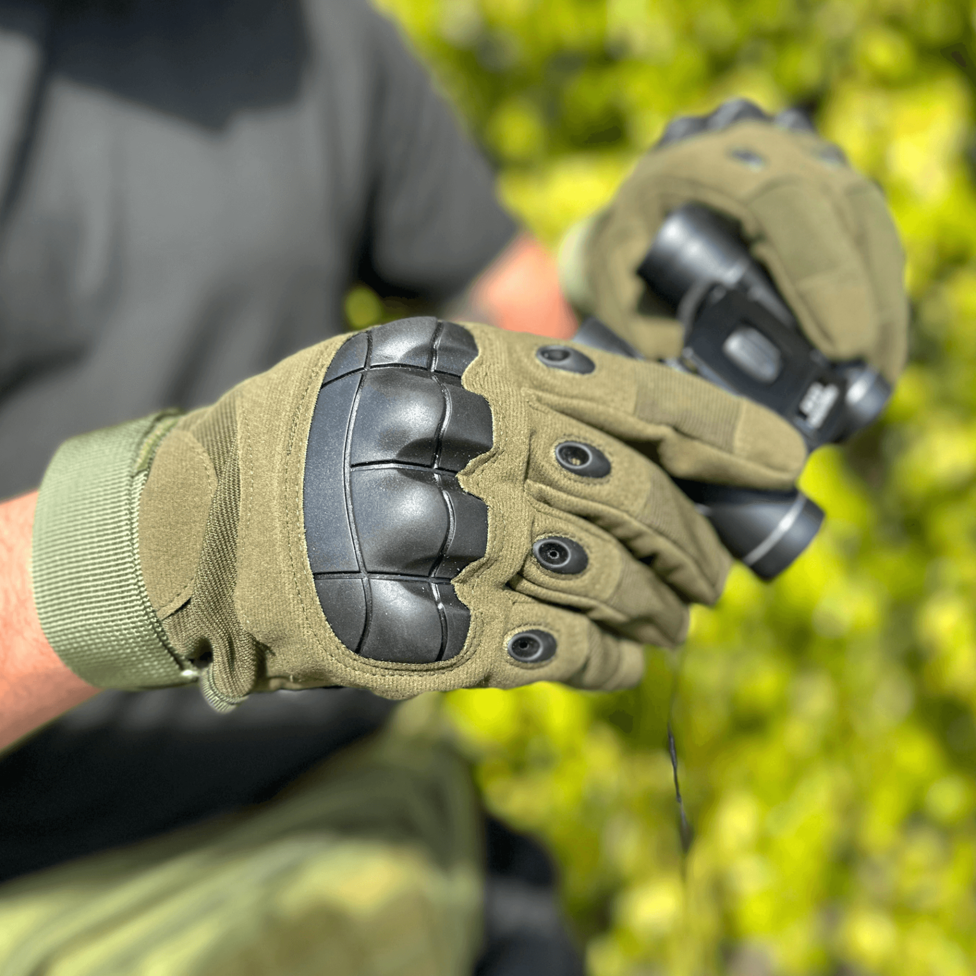 Tactical Military Airsoft Gloves for Outdoor Sports, Paintball, and Motorcycling with Touchscreen Fingertip Capability, Goodies N Stuff