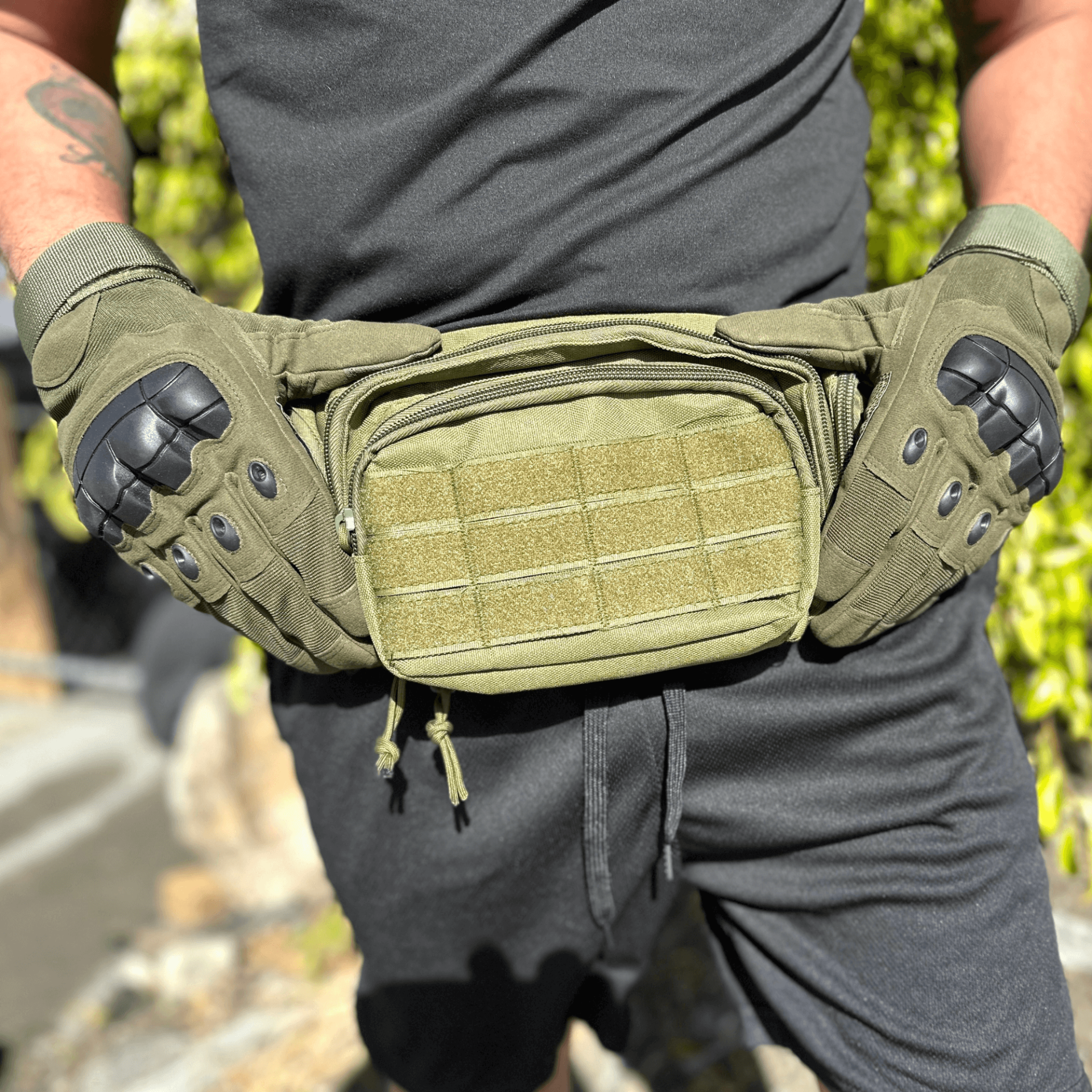 Tactical Military Airsoft Gloves for Outdoor Sports, Paintball, and Motorcycling with Touchscreen Fingertip Capability, Goodies N Stuff