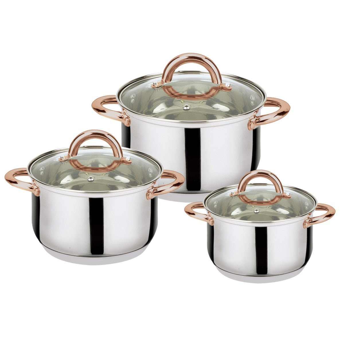 J&V TEXTILES 6-Piece Stainless Steel Casserole Set Pots and Lids…, Goodies N Stuff