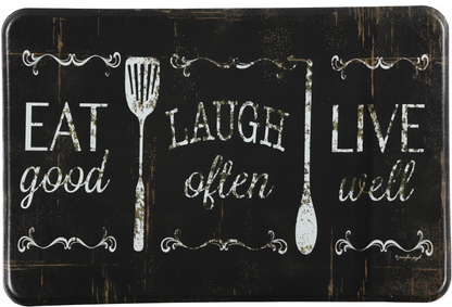 Eat Laugh Live Antifatigue Kitchen Mats, Goodies N Stuff