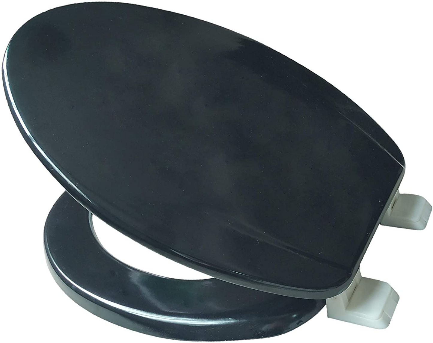 J&V Textiles Elongated Toilet Seat With Easy Clean & Change Hinge, Goodies N Stuff