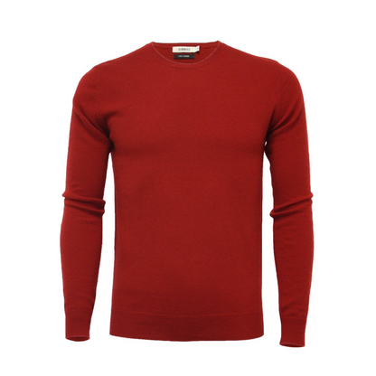 Bordeaux Cashmere Crew Neck Sweater