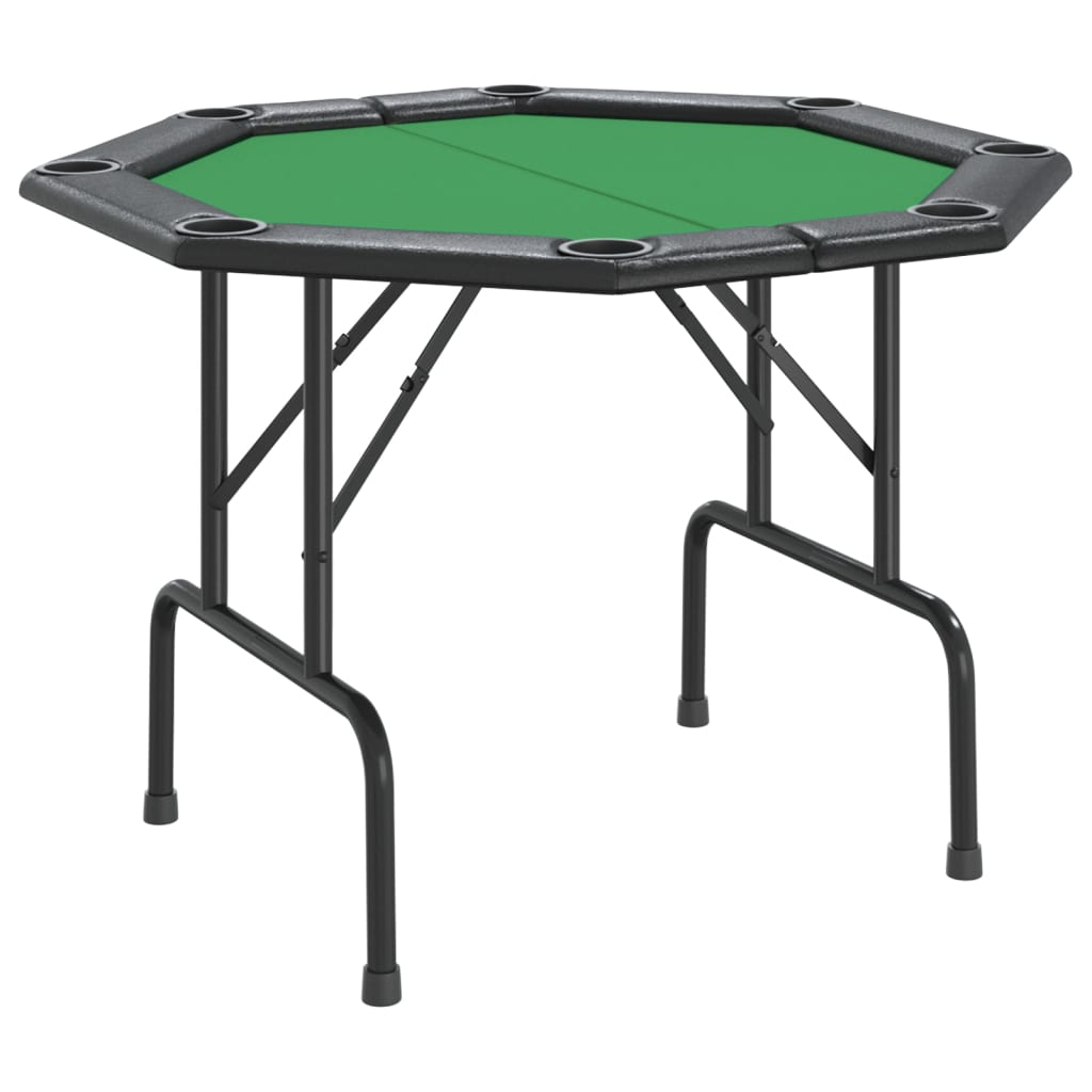 vidaXL 8-Player Folding Poker Table Green 42.5"x42.5"x29.5", Goodies N Stuff