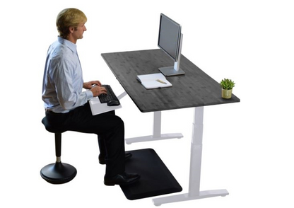 "Premier 52"" White Dual Motor Electric Office Adjustable Standing Desk", Furniture, Goodies N Stuff
