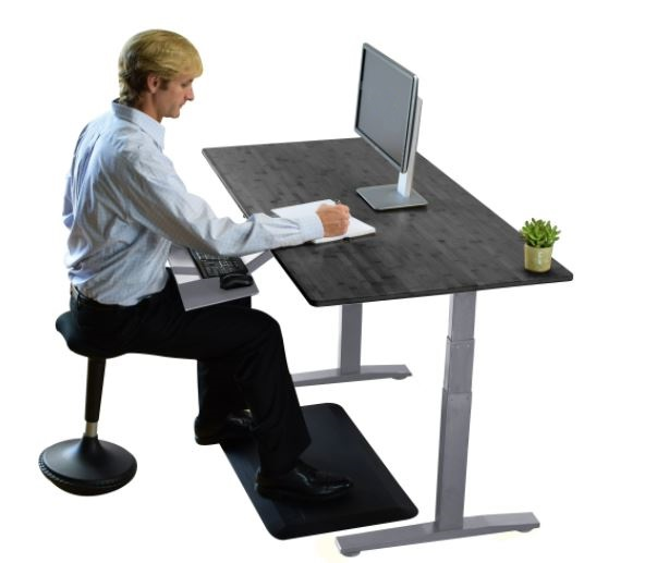 "Premier 52"" Gray Dual Motor Electric Office Adjustable Standing Desk", Furniture, Goodies N Stuff