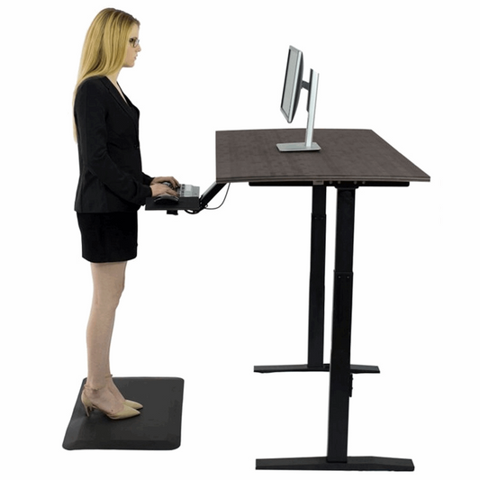 "Premier 52"" Black Dual Motor Electric Office Adjustable Standing Desk"