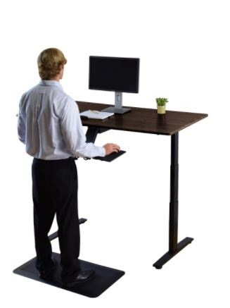 "Premier 52"" Black Dual Motor Electric Office Adjustable Standing Desk", Goodies N Stuff