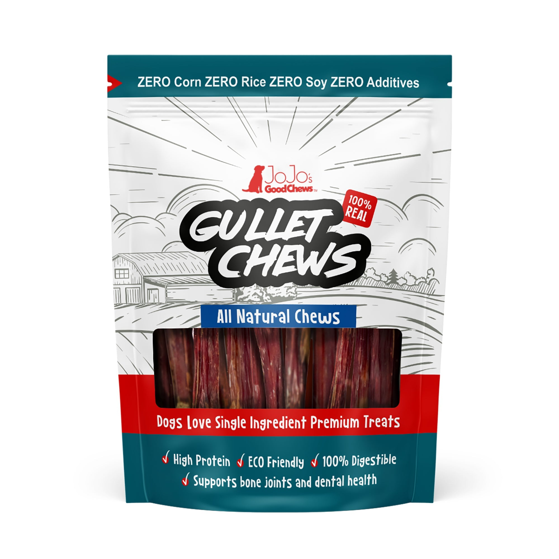 All-Natural Gullet Stick Dog Treats - 6" (5-Pack), Goodies N Stuff