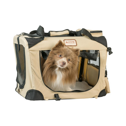 Armarkat Pet Carrier Beige, PC201B, Multiple Pockets - Comfortable and Convenient Pet Travel Solution, Goodies N Stuff