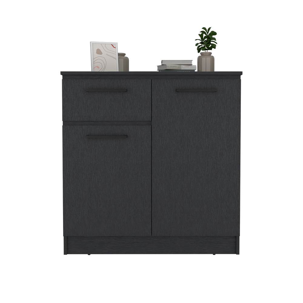 Multi-Functional Dresser Carlin, Top Surface as TV Stand, Black Wengue Finish, Cabinets & Storage, Goodies N Stuff
