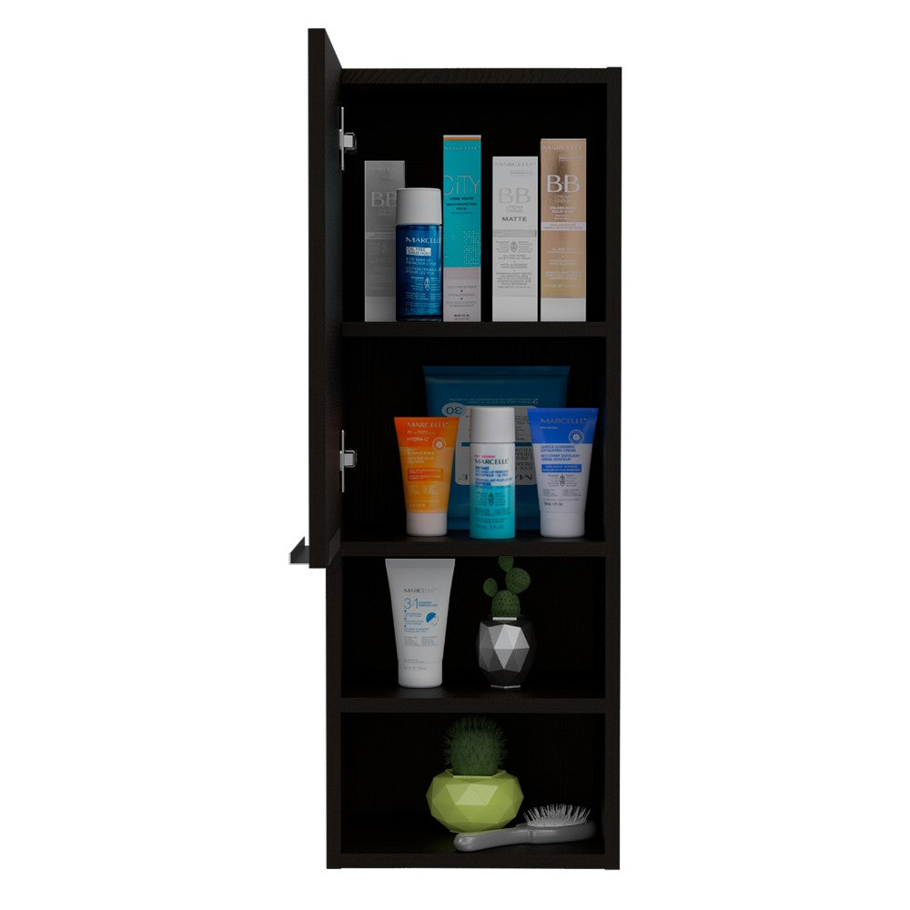 Medicine Cabinet Hazelton, Two Interior Shelves, Black Wengue Finish, Goodies N Stuff