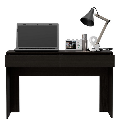 Computer Desk Aberdeen, Two Drawers, Black Wengue Finish, Goodies N Stuff
