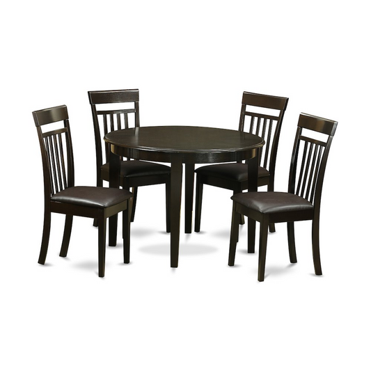 5 PC Kitchen Nook Dining Set - Kitchen Table and 4 Kitchen Chairs, Goodies N Stuff